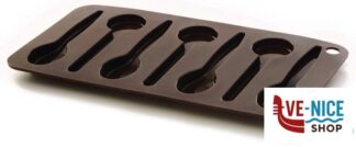 preparazione cibi STAMPO PER CIOCCOLATINI IN SILICONE A FORMA DI CUCCHIAIO GHIDINI CIPRIANO