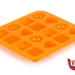 preparazione cibi DOLCE STAMPO SILICONE CIOCCOLATINI GHIACCIOLI ARANCIO 1465 GHIDINI CIPRIANO