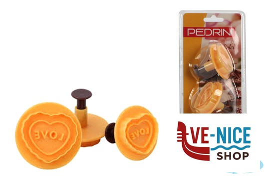 utensili vari per dolci DOLCI - SET 3 TAGLIAPASTA CUORE  03GD254 PEDRINI - immagine 2
