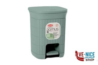 pattumiere DOMUS-PATTUMIERA BAGNO LT.6 CM20X20XH.28 GREEN TEA STEFANPLAST