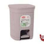 pattumiere DOMUS-PATTUMIERA BAGNO LT.6 CM 20X20XH.28 GREIGE STEFANPLAST