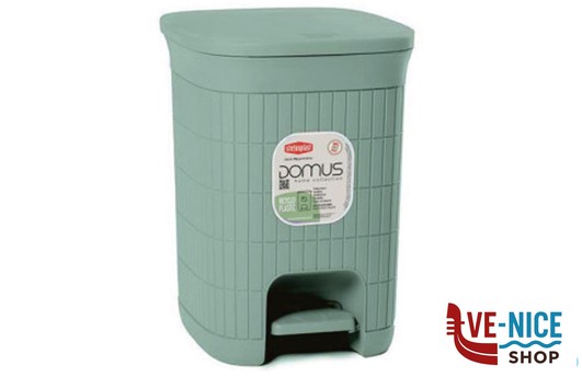 pattumiere DOMUS-PATTUMIERA LT.20 CM 31X27XH.38 GREEN TEA STEFANPLAST