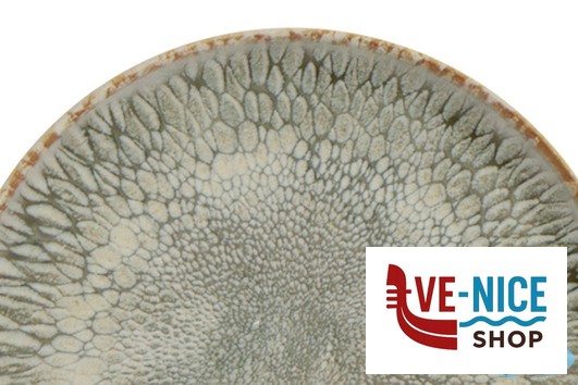 porcellana DUST-PIATTO PIANO BORDO ALTO CM.17,5 FF0271692095 MESA CERAMICS LDA - immagine 2