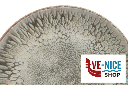 porcellana DUST-PIATTO PIANO BORDO ALTO CM.28 FF0251692097 MESA CERAMICS LDA - immagine 2