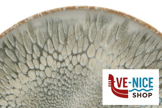 porcellana DUST-PIATTO PIANO BORDO ALTO CM.33 FF0241691557 MESA CERAMICS LDA - immagine 2