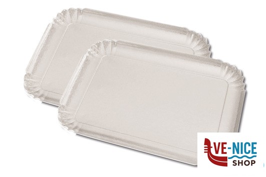 preparazione cibi EASY BAKE-SET 2 VASSOI RETTANGOLARI BIANCHI CM.33X43 15742 GUARDINI