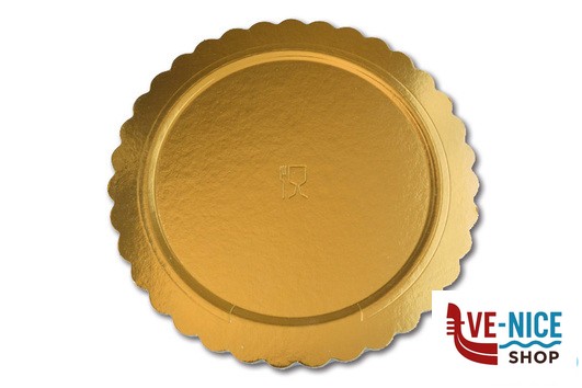 preparazione cibi EASY BAKE-SET 2 VASSOI ROTONDI ORO CM.34 GUARDINI