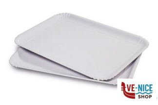 preparazione cibi EASY BAKE-SET 2 VASSOI RETTANGOLARI BIANCHI CM 28X42 GUARDINI