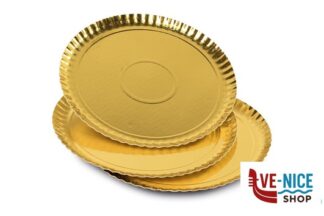 preparazione cibi EASY BAKE-SET 3 VASSOI ORO CM 24 GUARDINI