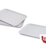 preparazione cibi EASY BAKE-SET 3 VASSOI RETTANGOLARI BIANCHI CM 23X31 GUARDINI