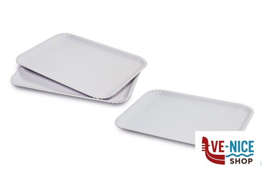 preparazione cibi EASY BAKE-SET 3 VASSOI RETTANGOLARI BIANCHI CM 23X31 GUARDINI