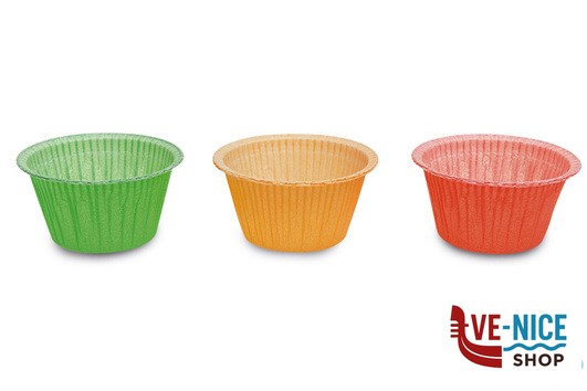 preparazione cibi EASY BAKE-SET 6 STAMPI MUFFIN COLORATI CM.5 GUARDINI