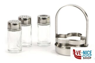 oliera/sale  pepe EASY-STAND SALE PEPE STUZZICADENTI SET 3 PEZZI INOX 12520000IVV ILSA