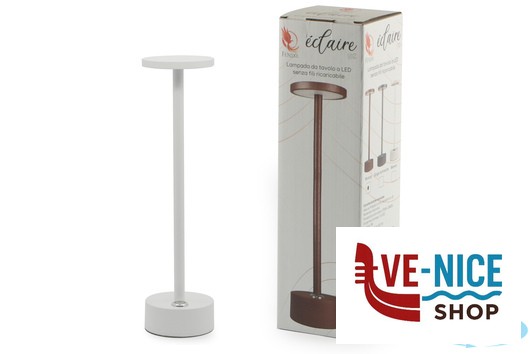 lampade ECLAIRE LITE-LAMPADA TAVOLO LED CM.8XH.30 BIANCA IMPORT TAVOLA PROFESSIONAL - immagine 2