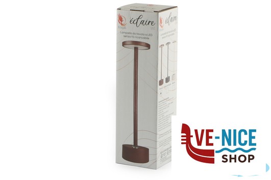 lampade ECLAIRE LITE-LAMPADA TAVOLO LED CM.8XH.30 BIANCA IMPORT TAVOLA PROFESSIONAL - immagine 3