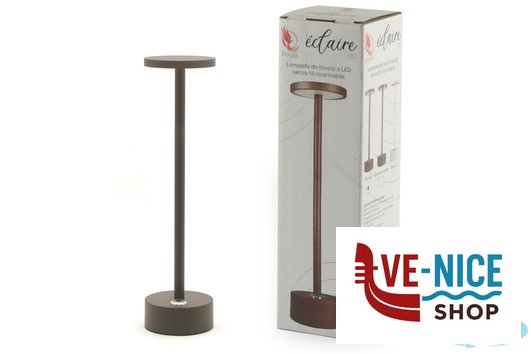 lampade ECLAIRE LITE-LAMPADA TAVOLO LED CM.8XH.30 BRONZO IMPORT TAVOLA PROFESSIONAL - immagine 2
