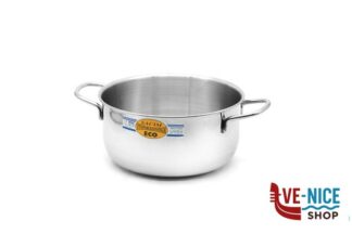 inox ECO - CASSERUOLA FONDA 2MANICI CM12 INOX 205-12 METALSOMMA