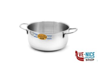 inox ECO - CASSERUOLA FONDA 2MANICI CM14 INOX 205-14 METALSOMMA
