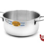 inox ECO - CASSERUOLA FONDA 2MANICI CM22 INOX 205-22 METALSOMMA