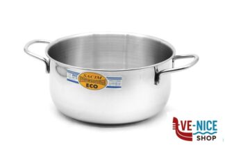 inox ECO - CASSERUOLA FONDA 2MANICI CM22 INOX 205-22 METALSOMMA