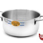 inox ECO - CASSERUOLA FONDA 2MANICI CM24 INOX 205-24 METALSOMMA