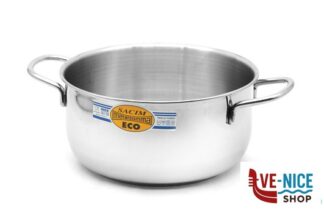 inox ECO - CASSERUOLA FONDA 2MANICI CM24 INOX 205-24 METALSOMMA