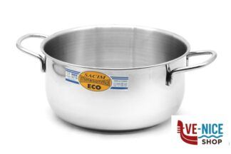 inox ECO - CASSERUOLA FONDA 2MANICI CM26 INOX 205-26 METALSOMMA