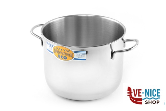 inox ECO - PENTOLA 2 MANICI CM 24 INOX 202-24 METALSOMMA