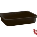 gastronorm ECOLINE-CONTENITORE GN 1/1 CM53 X 32,5XH.6,5   7,1 LITRI IN MELAMINA, NERO APS  ASSHEUER POTT GMBH E CO KG