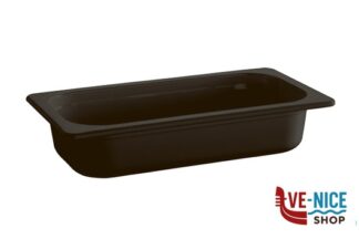 gastronorm ECOLINE-CONTENITORE GN 1/4 CM 26,4 X 16,2 X H.6,5 1,35 LITRI IN MELAMINA, NERO APS ASSHEUER POTT GMBH E CO KG
