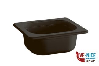 gastronorm ECOLINE CONTENITORE GN 1/6 CM 17,6 X 16,2XH.6,5  0,8 LITRI IN MELAMINA, NERO APS  ASSHEUER POTT GMBH E CO KG