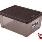 altri accessori ELEGANCE BOX-XL-39X29X17H MOKA-TRASPARENTE 30850 STEFANPLAST