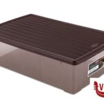 altri accessori ELEGANCE BOX-XXL-59X39X17H MOKA-TRASPARENTE 30870 STEFANPLAST