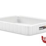 altri accessori ELEGANCE CESTINO-L-35,5X26X6H BIANCO 30950 STEFANPLAST