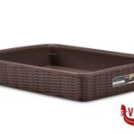 altri accessori ELEGANCE CESTINO-L-35,5X26X6H MOKA 30952 STEFANPLAST