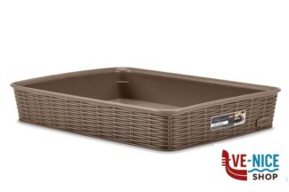 altri accessori ELEGANCE CESTINO-L-35,5X26X6H TORTORA 30951 STEFANPLAST