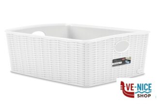 altri accessori ELEGANCE CESTINO-LH-36X29X13H BIANCO 30990 STEFANPLAST