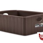 altri accessori ELEGANCE CESTINO-LH-36X29X13H MOKA 30992 STEFANPLAST