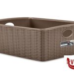 altri accessori ELEGANCE CESTINO-LH-36X29X13H TORTORA 30991 STEFANPLAST