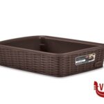 altri accessori ELEGANCE CESTINO-M-25X19X6H MOKA  30932 STEFANPLAST