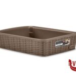 altri accessori ELEGANCE CESTINO-M-25X19X6H TORTORA 30931 STEFANPLAST