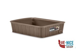 altri accessori ELEGANCE CESTINO-M-25X19X6H TORTORA 30931 STEFANPLAST