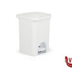 pattumiere ELEGANCE PATTUMIERA BAGNO BIANCA LT.6 CM.20X20X28 30100 STEFANPLAST