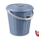 pattumiere ELEGANCE PATTUMIERA CON COPERCHIO CM 30X29,5H AZZURRO STEFANPLAST