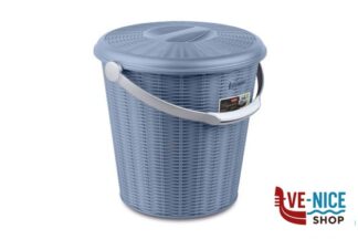 pattumiere ELEGANCE PATTUMIERA CON COPERCHIO CM 30X29,5H AZZURRO STEFANPLAST