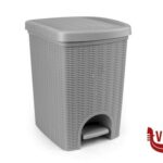 pattumiere ELEGANCE PATTUMIERA LT.20 STONE GREY CM.31X27X39 STEFANPLAST