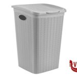 porta biancheria ELEGANCE PORTABIANCHERIA LT.50 CM.37X38X54 STONE GREY STEFANPLAST