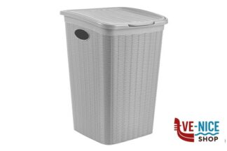 porta biancheria ELEGANCE PORTABIANCHERIA LT.50 CM.37X38X54 STONE GREY STEFANPLAST