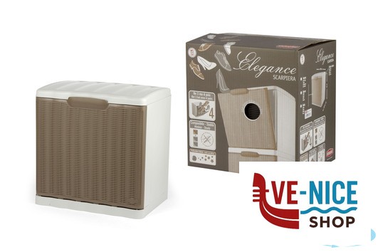 altri accessori ELEGANCE SCARPIERA TORTORA CM 40X30X40 30341 STEFANPLAST - immagine 2