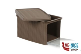 altri accessori ELEGANCE SCATOLA TORTORA CON APERTURA CM.19X29X16H 30022 STEFANPLAST